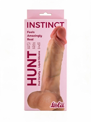 Реалистичный дилдо Hunt Instinct 13 х 3,6 см.