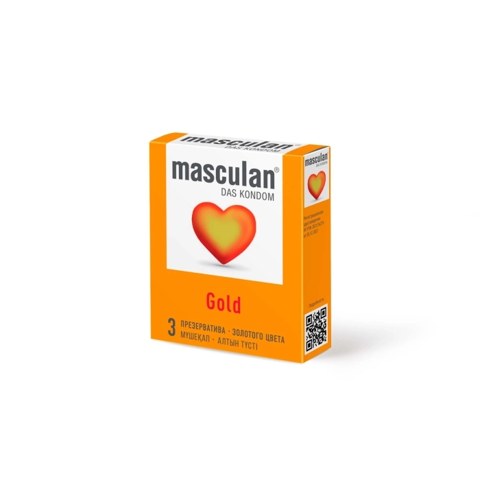 Презервативы Masculan 5 Ultra, золотого цвета, №3