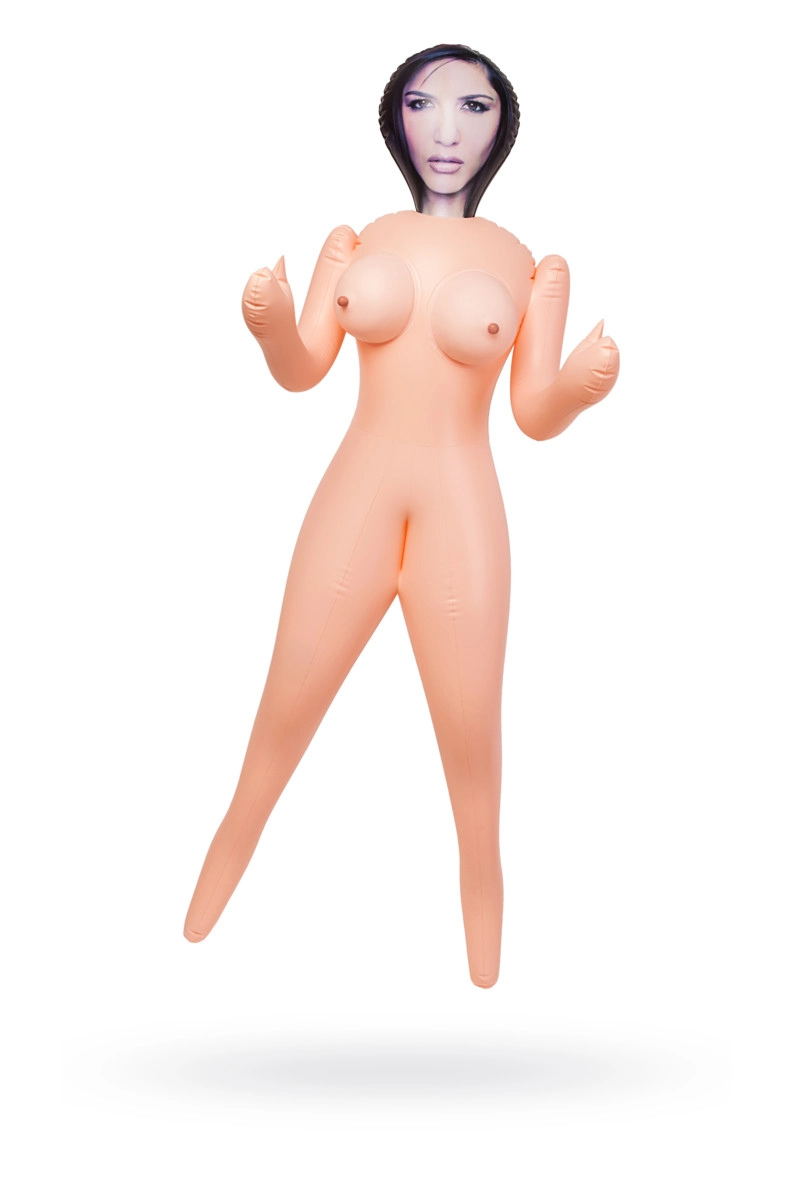 Секс кукла надувная Cassandra, брюнетка, TOYFA Dolls-X, с двумя отверстиями, 160 см
