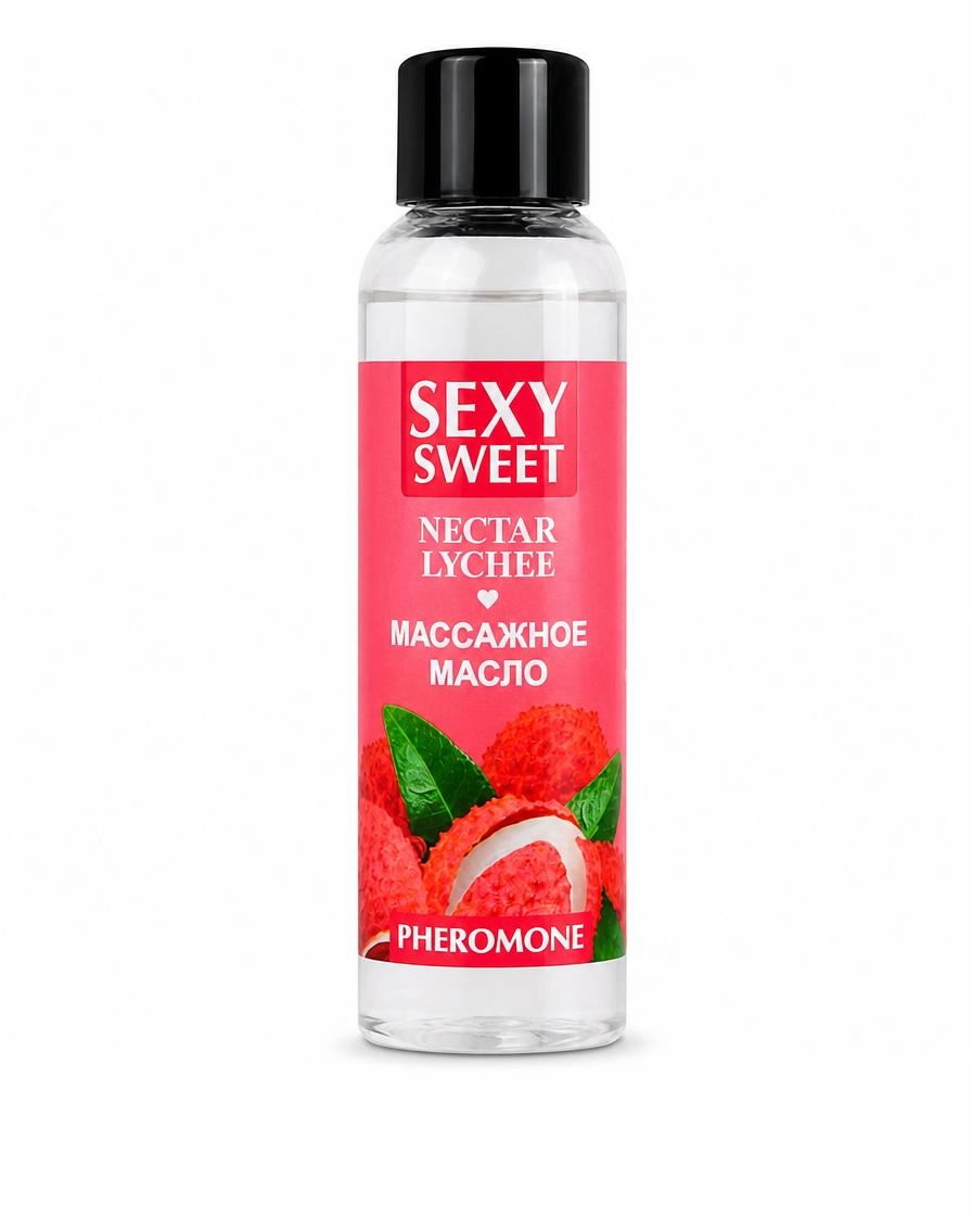 Массажное масло SEXY SWEET NECTAR LYCHEE с феромонами 75 мл