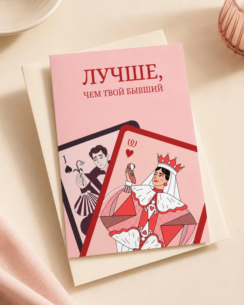 Открытка "Лучше, чем твой бывший"