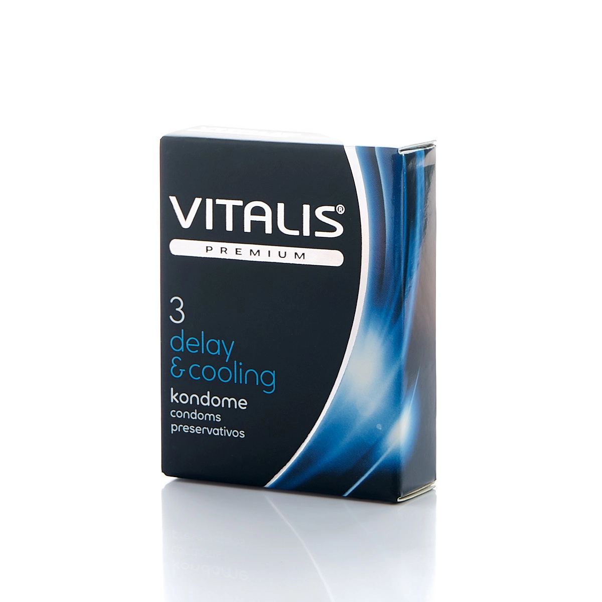 Презервативы Vitalis Premium delay & cooling с охлаждающим эффектом №3