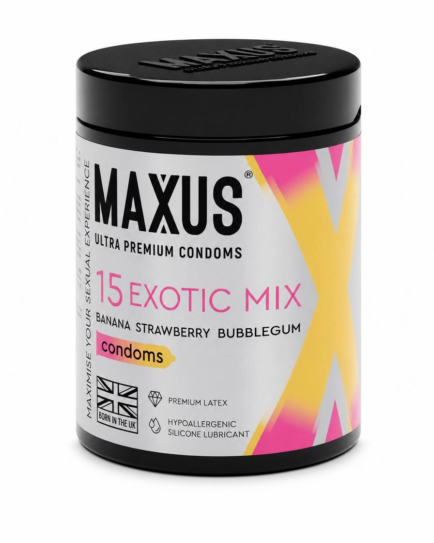 Презервативы MAXUS Exotic Mix №15, ароматизированные X-Edition, 15 шт