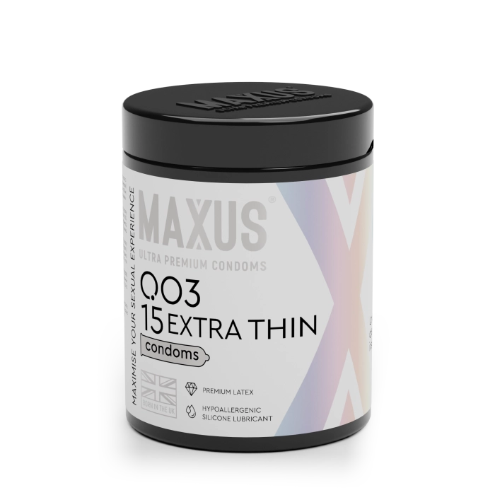 Презервативы MAXUS 003 №15 с железным кейсом, экстремально тонкие X-Edition, №15