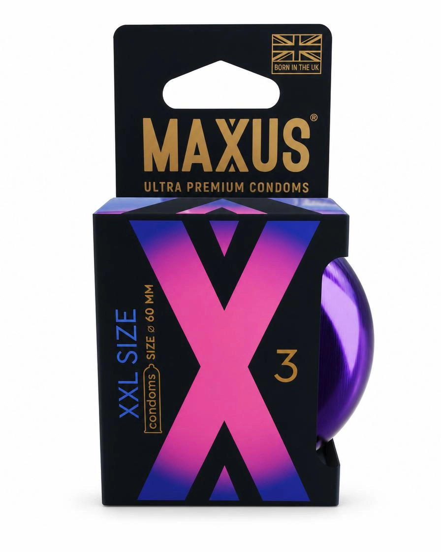 Презервативы MAXUS XXL, с увеличенным размером, 3 шт
