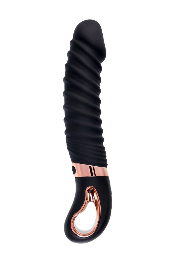 Нереалистичный вибратор WANAME D-SPLASH HURRICANE, L 22,5 см, Ø 4 cм, силикон, черный
