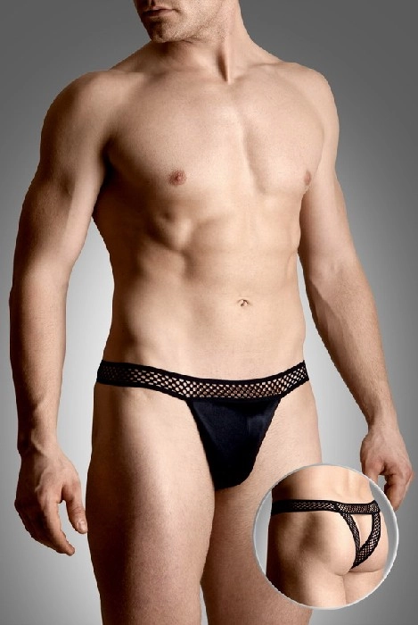 Стринги SoftLine Collection мужские, черный, S-M