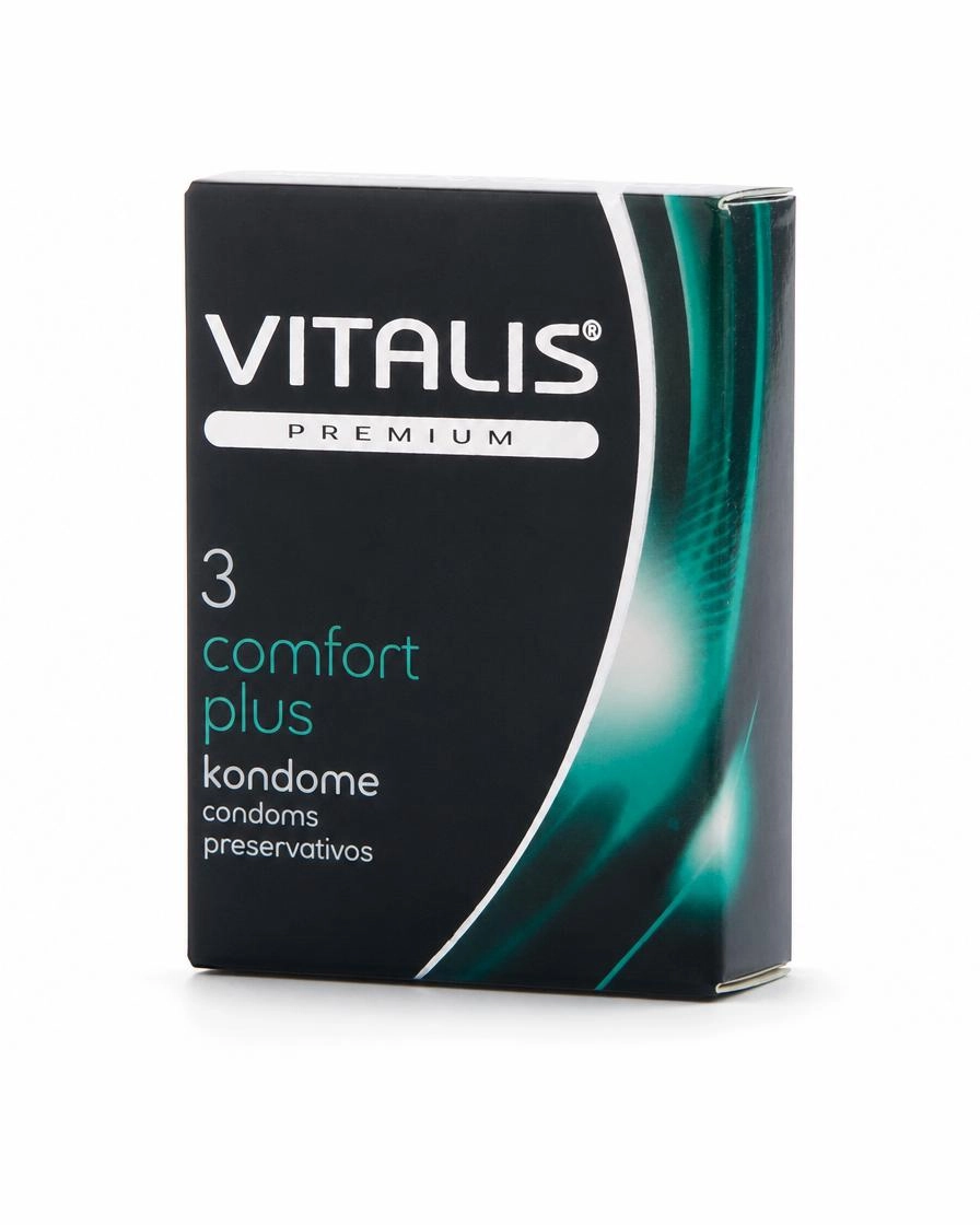Презервативы Vitalis Premium comfort plus контурные анатомической формы №3
