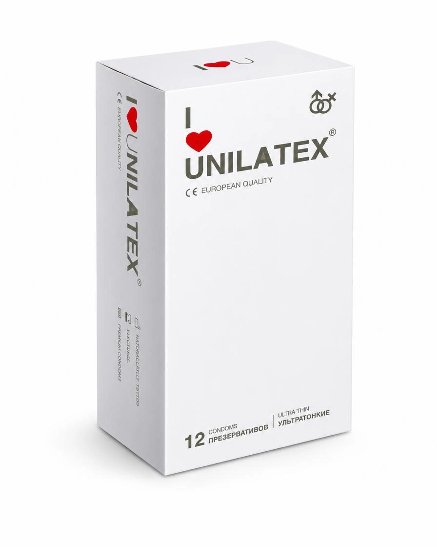 Unilatex ультратонкие презервативы, №12
