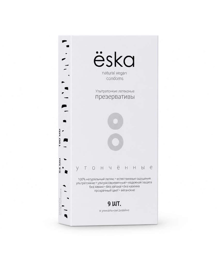 Презервативы Ёska, ультратонкие, латексные, 9 шт