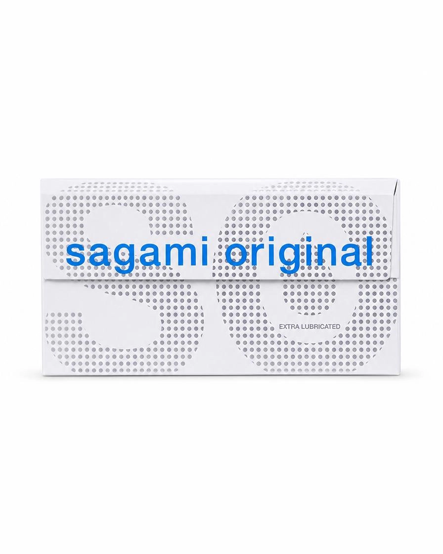 Презервативы SAGAMI, ORIGINAL 0.02, EXTRA LUB, полиуретан, L 19 см, Ø 5,8 см, № 12