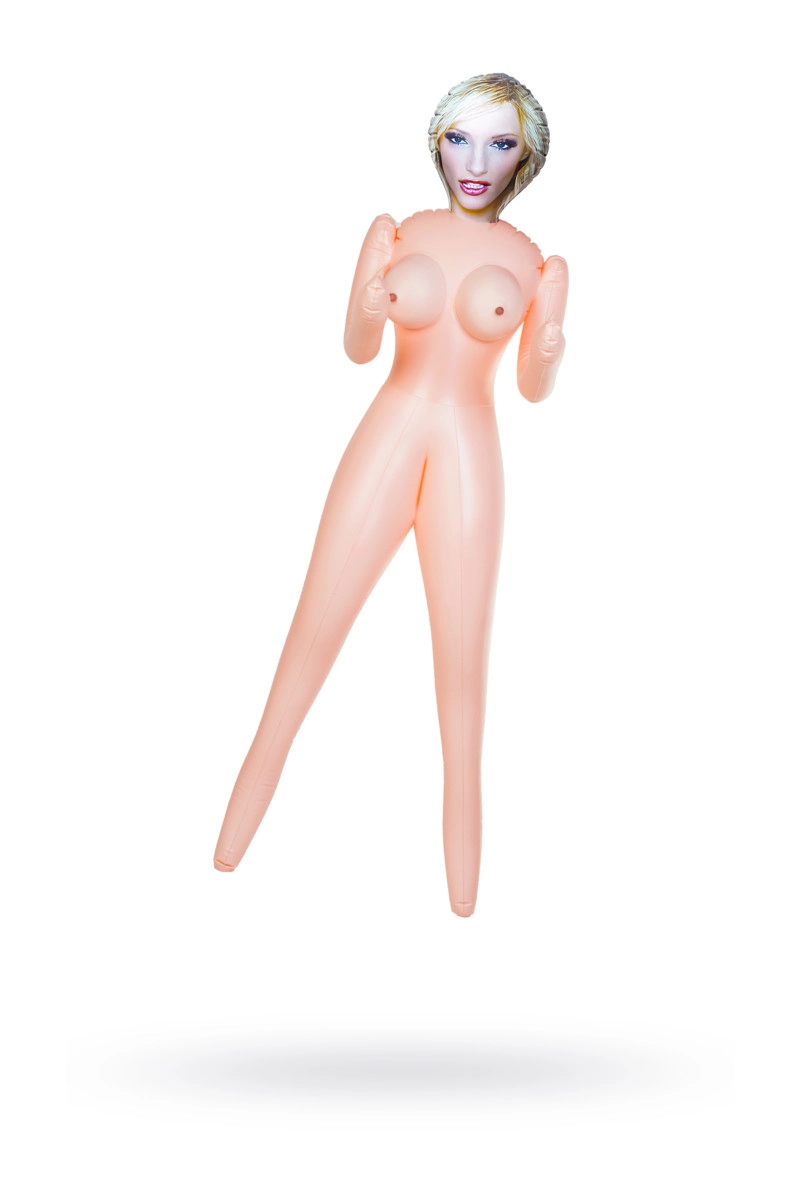 Секс кукла надувная Dolls-X by TOYFA Cecilia, блондинка, с двумя отверстиями, 160 см