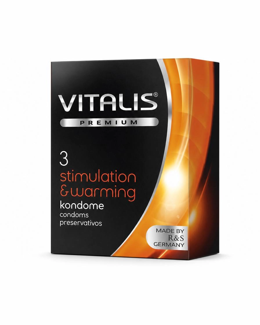 Презервативы Vitalis Premium stimulation & warming с согревающим эффектом №3
