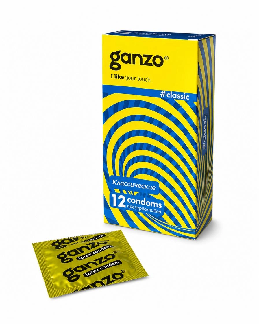 Презервативы Ganzo Classic, 18 см, 12 шт.