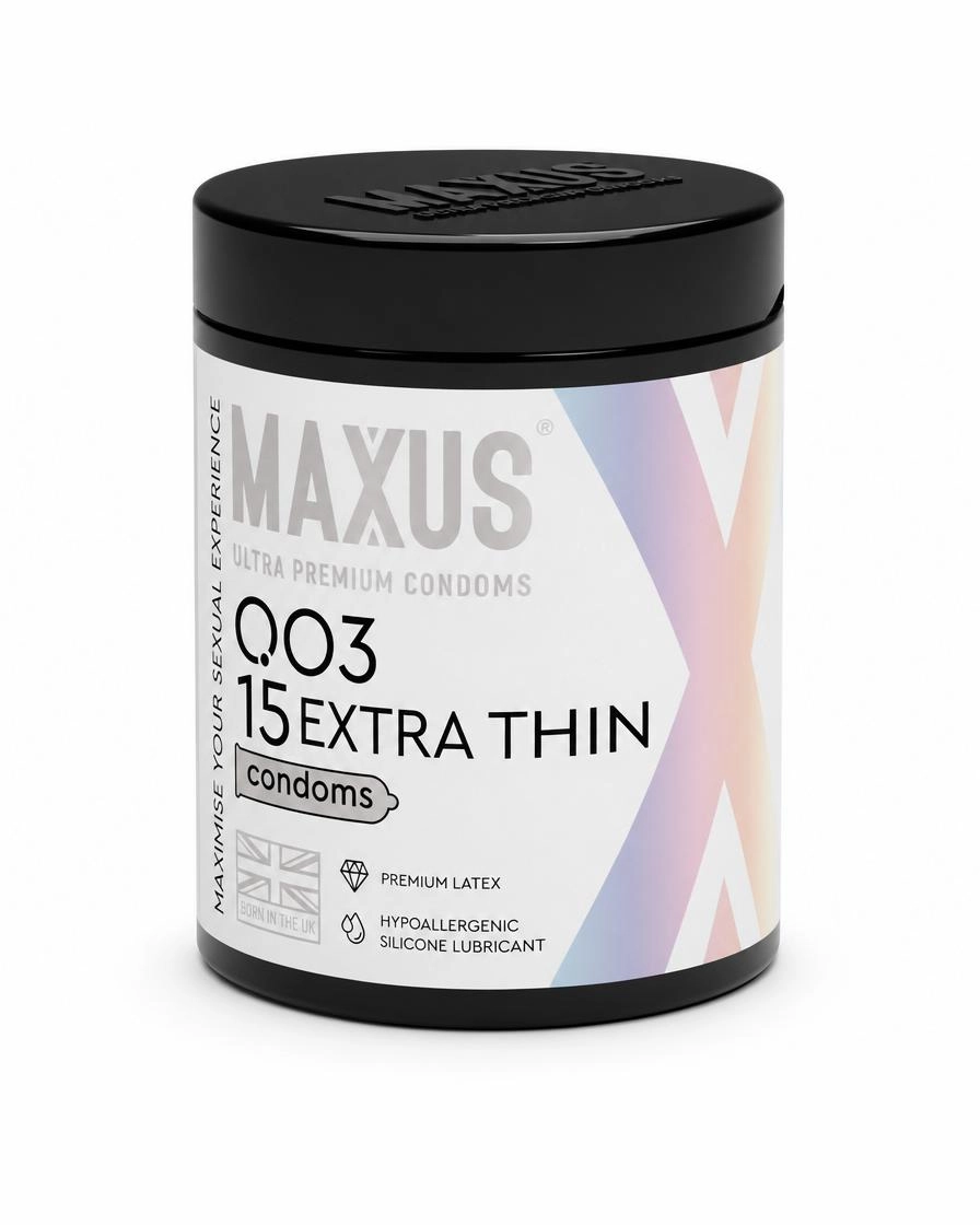 Презервативы MAXUS 003 №15 с железным кейсом, экстремально тонкие X-Edition, №15
