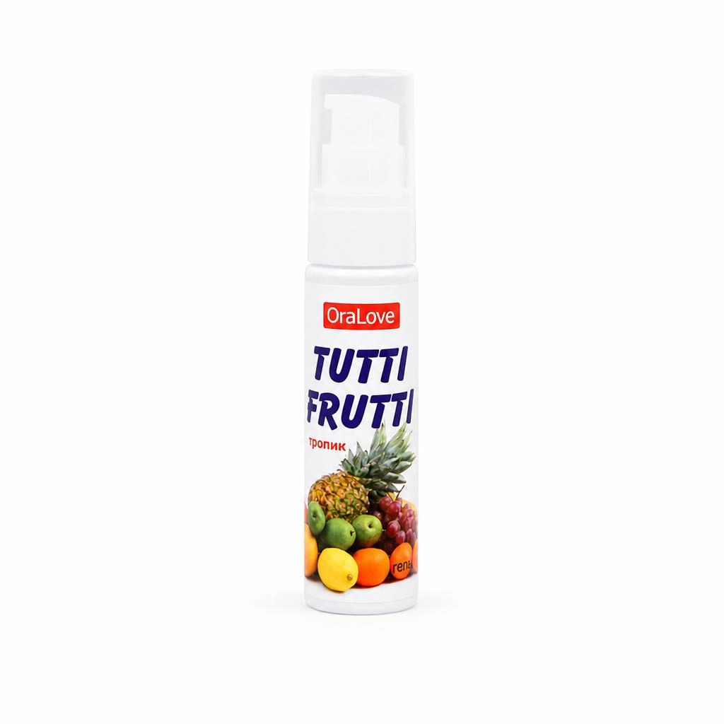 Оральный лубрикант Tutti Frutti со вкусом экзотических фруктов 30г