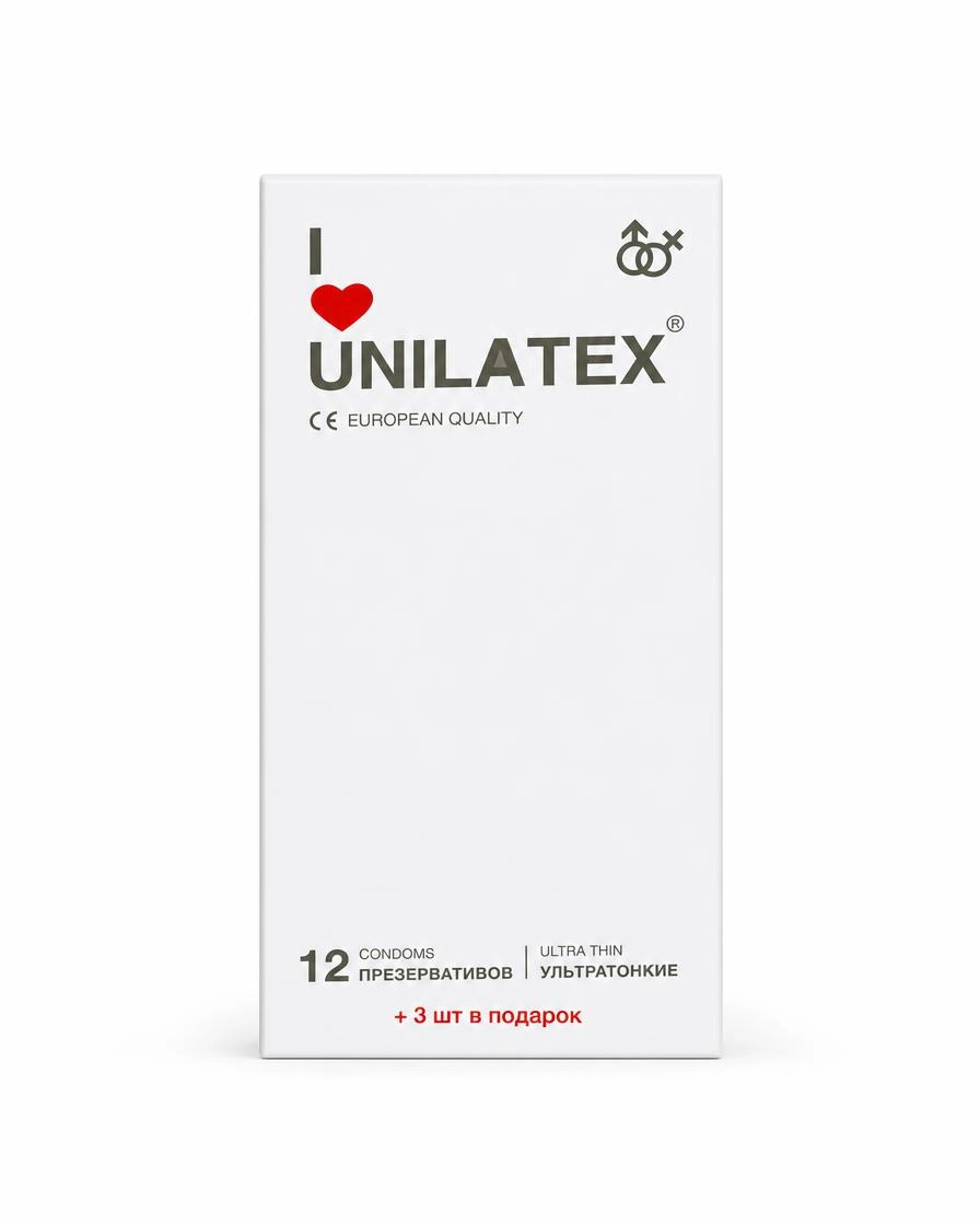 Unilatex ультратонкие презервативы, №12