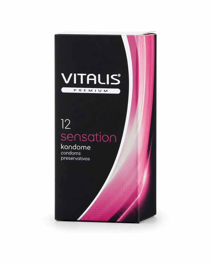 Презервативы Vitalis Premium sensation с кольцами и точками №12
