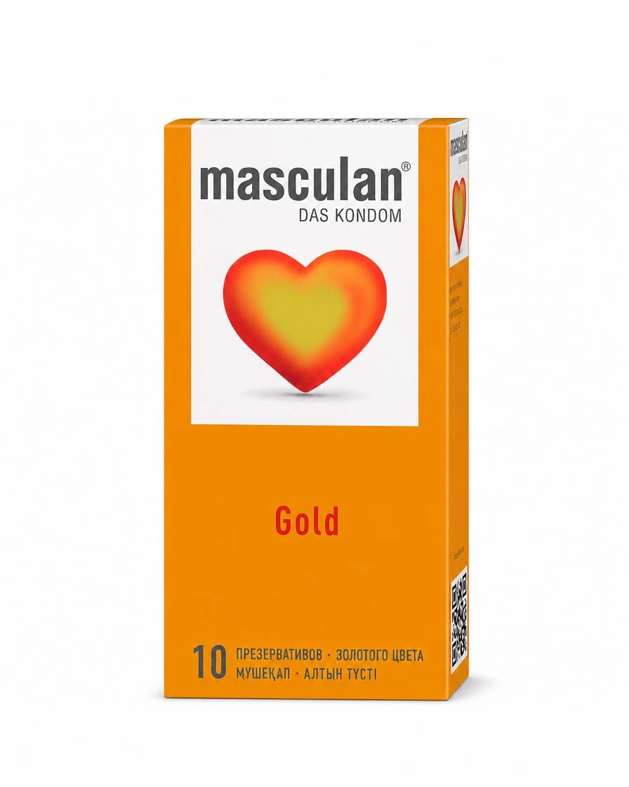 Презервативы Masculan 5 Ultra, золотого цвета, №10