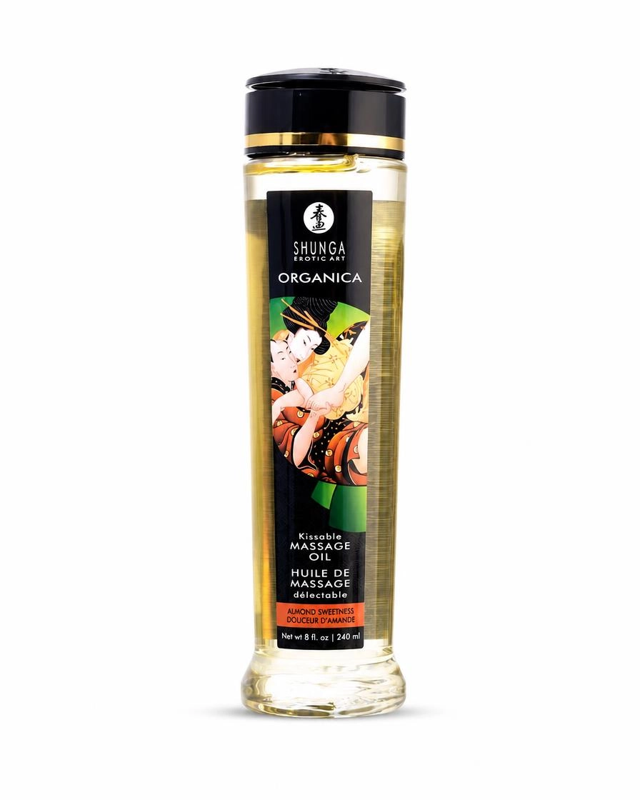 Масло для массажа Shunga Organica Almond Sweetness, натуральное, возбуждающее, миндаль, 240 мл