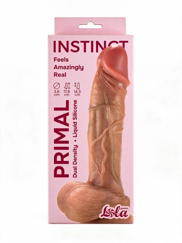 Реалистичный дилдо Primal Instinct 14,5 х 3,6 см.