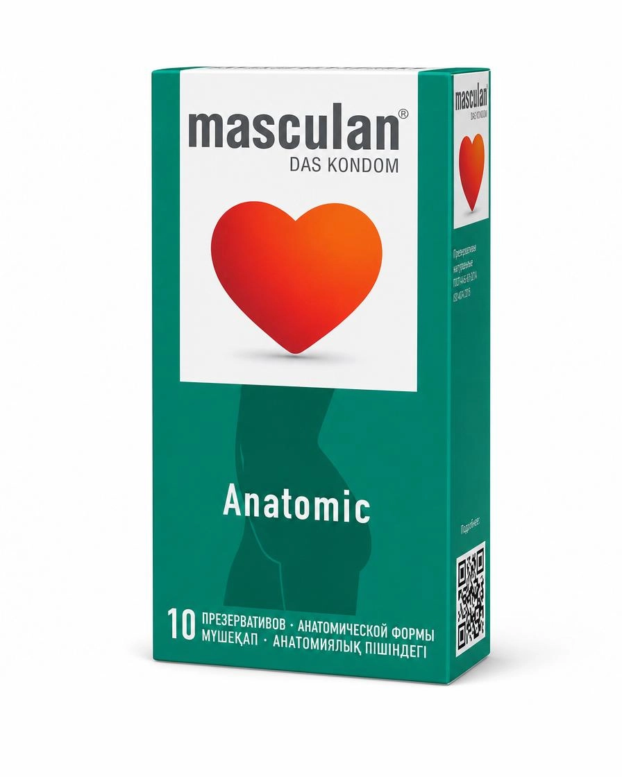 Презервативы Masculan Anatomic, анатомические, № 10