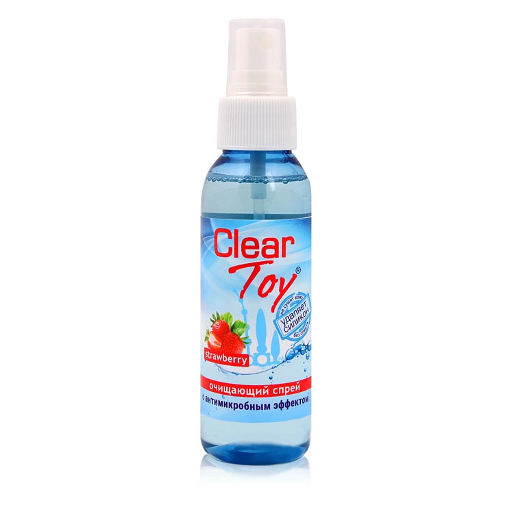 Очищающий спрей ''CLEAR TOYS STRAWBERRY'' с антимикробным эффектом, 100 мл
