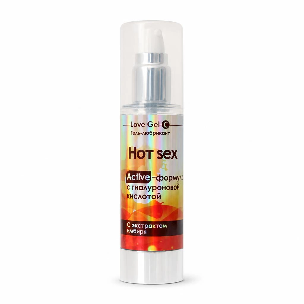 Лубрикант HOT SEX возбуждающий, с экстрактом имбиря, на водной основе, 55гр.
