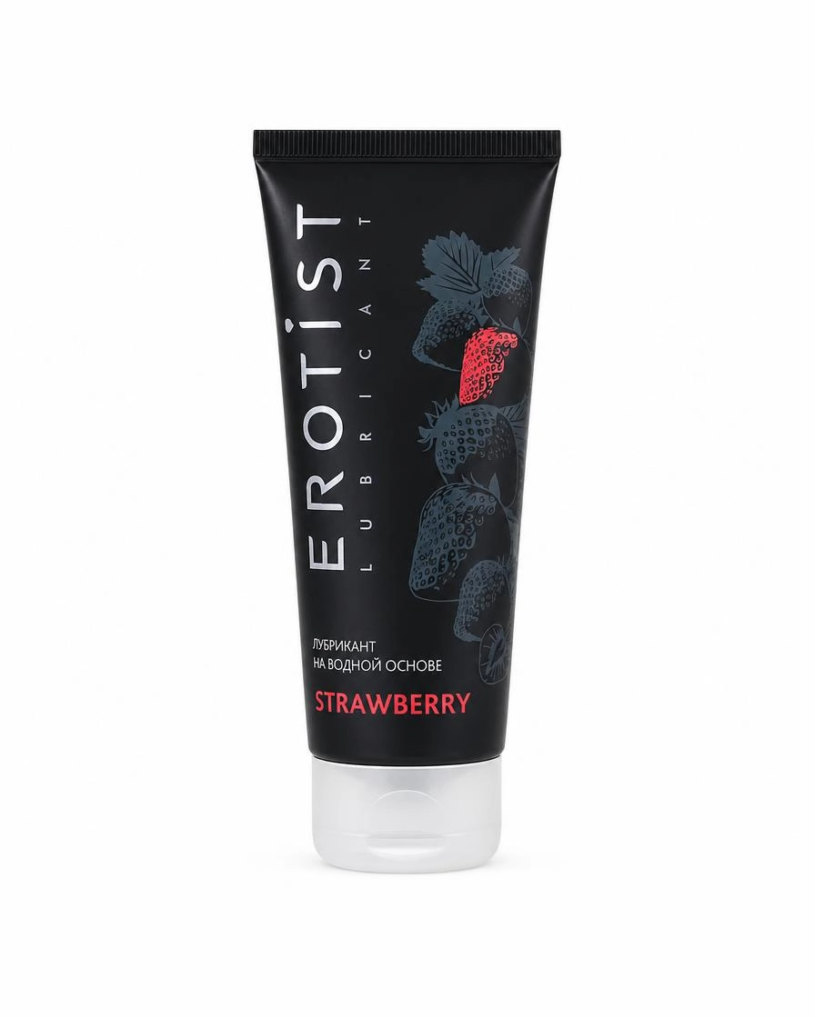 Лубрикант Erotist Strawberry, с запахом клубники, на водной основе, 100мл.