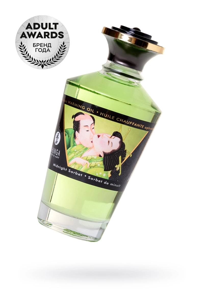 Масло для массажа Shunga Afrodisiac Warming Щербет, разогревающее, 100 мл