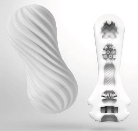 Мастурбатор Tenga Flex Silky White, с мягким рельефом