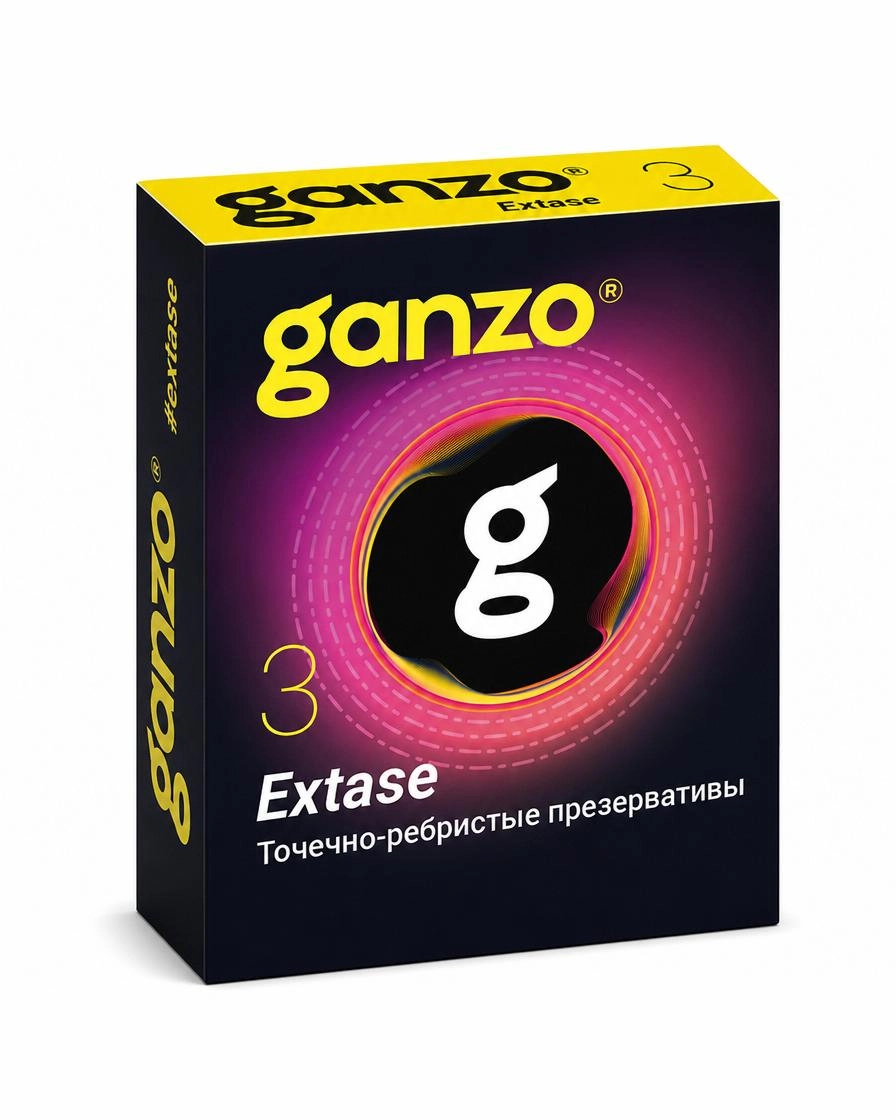 Презервативы Ganzo Extase, 18 см, 3 шт.