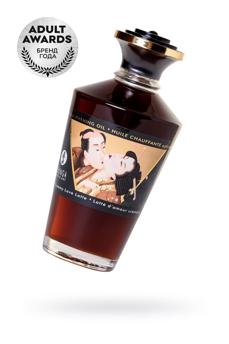 Масло для массажа Shunga Afrodisiac Warming Сливочный Латте, разогревающее, 100 мл