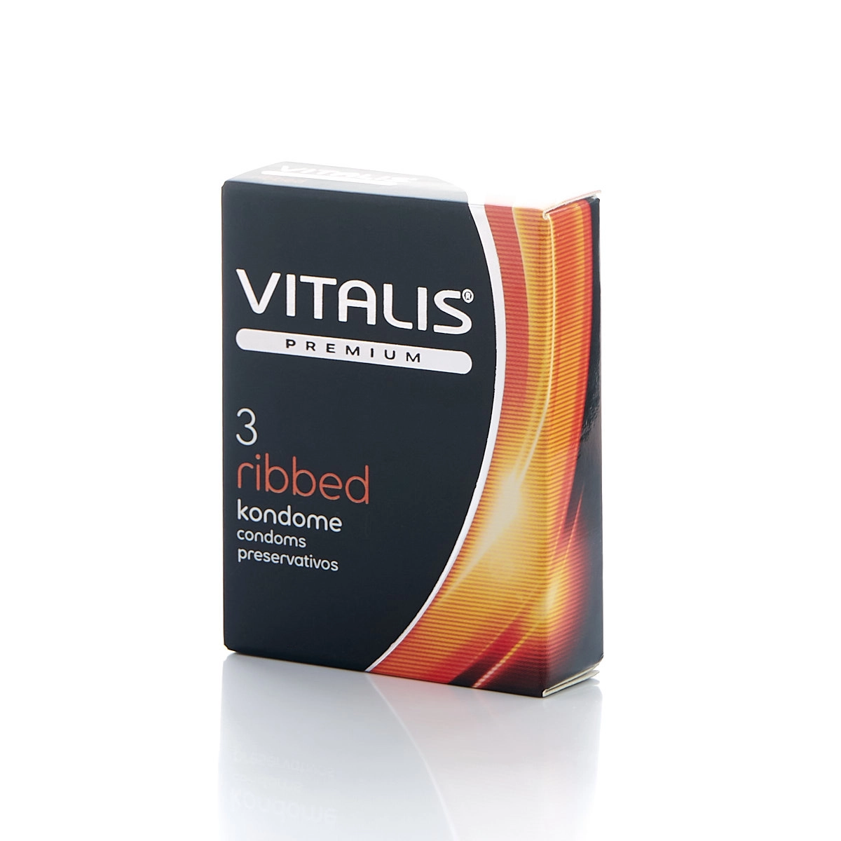 Презервативы Vitalis Premium ribbed ребристые №3