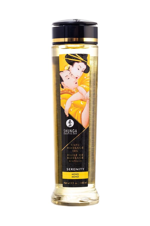 Масло для массажа Shunga Organica Serenity, натуральное, возбуждающее, цветочный, 240 мл
