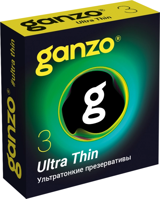 Презервативы Ganzo Ultra Thin, 18 см, 3 шт.