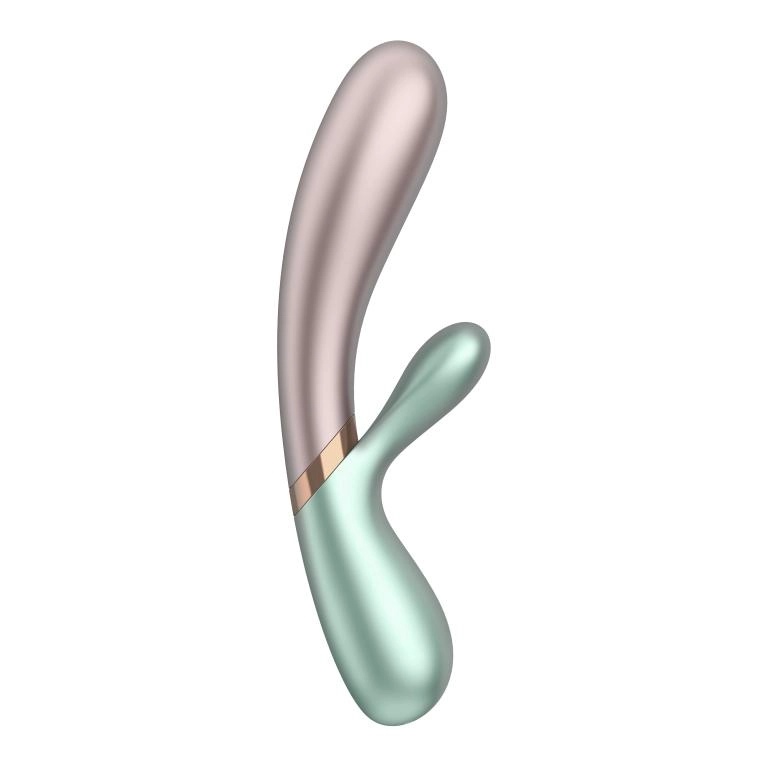 Satisfyer Hot Lover вибратор кролик с нагревом, розово-зеленый