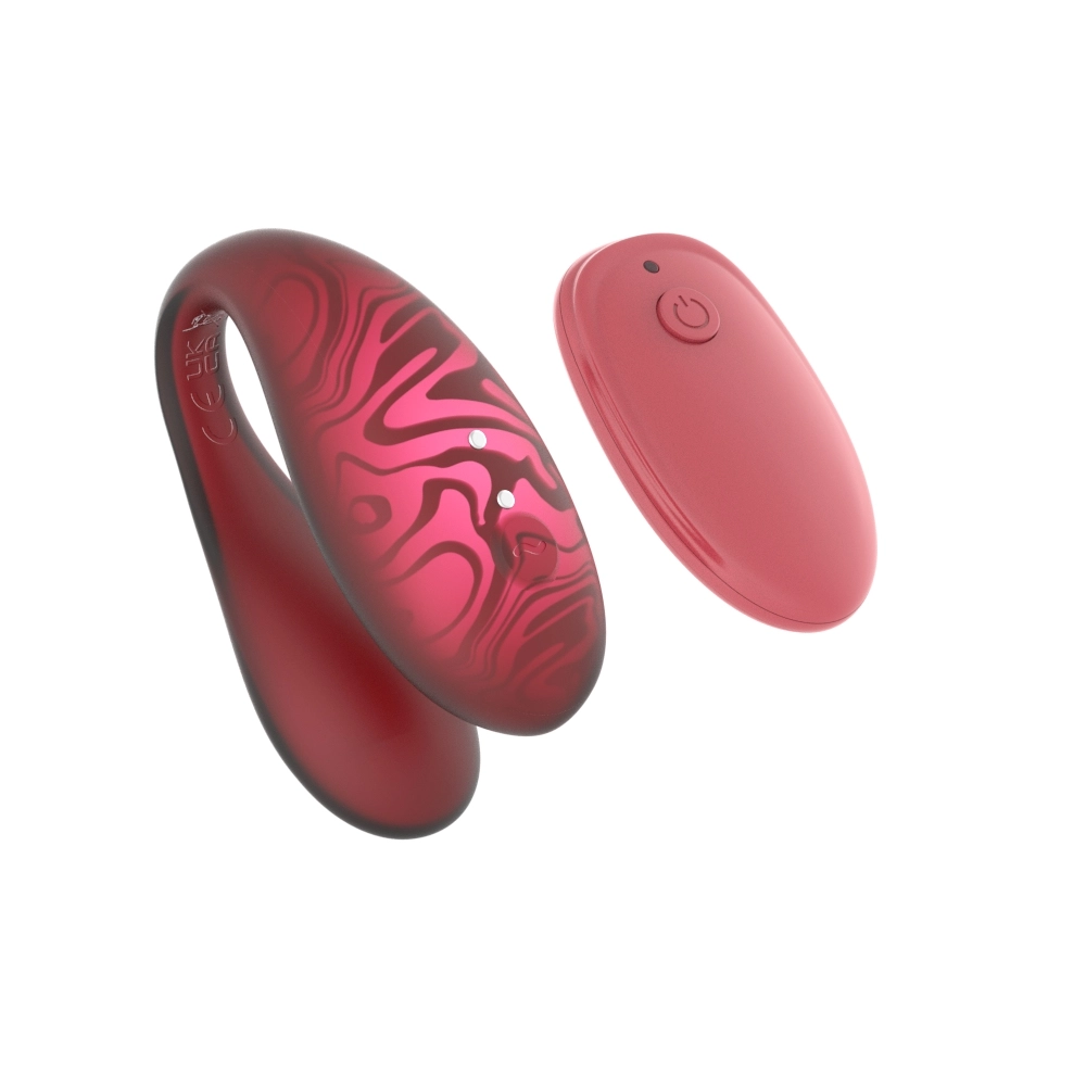 Парный вибромассажер Amovibe TWIN+, Red с пультом дистанционного управления и управлением через приложение