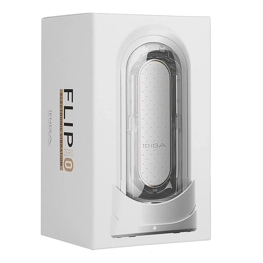Мастурбатор с вибрацией Tenga Flip Zero белый