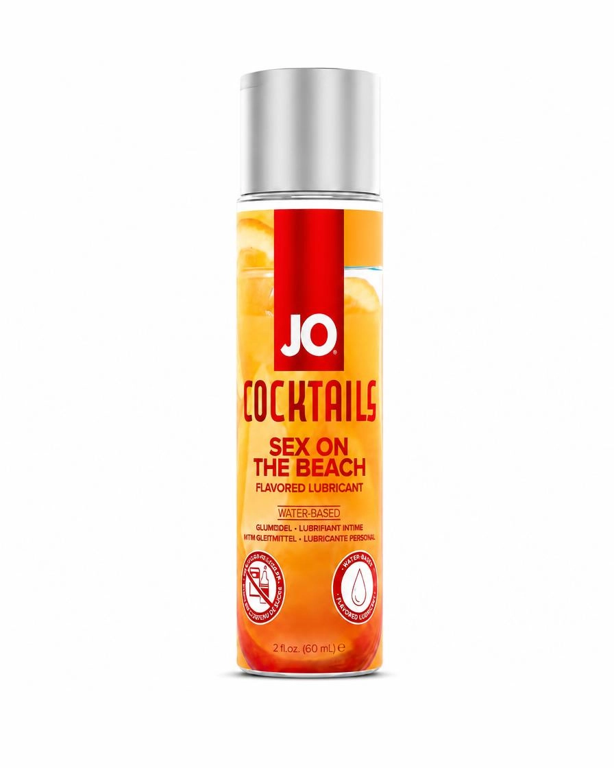 Вкусовой лубрикант JO Cocktails - SEX ON THE BEACH, на водной основе, 60мл.